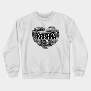 Iskcon - Krishna - Lost my heart in Vrindavan - Hindu gods - krsna Crewneck Sweatshirt